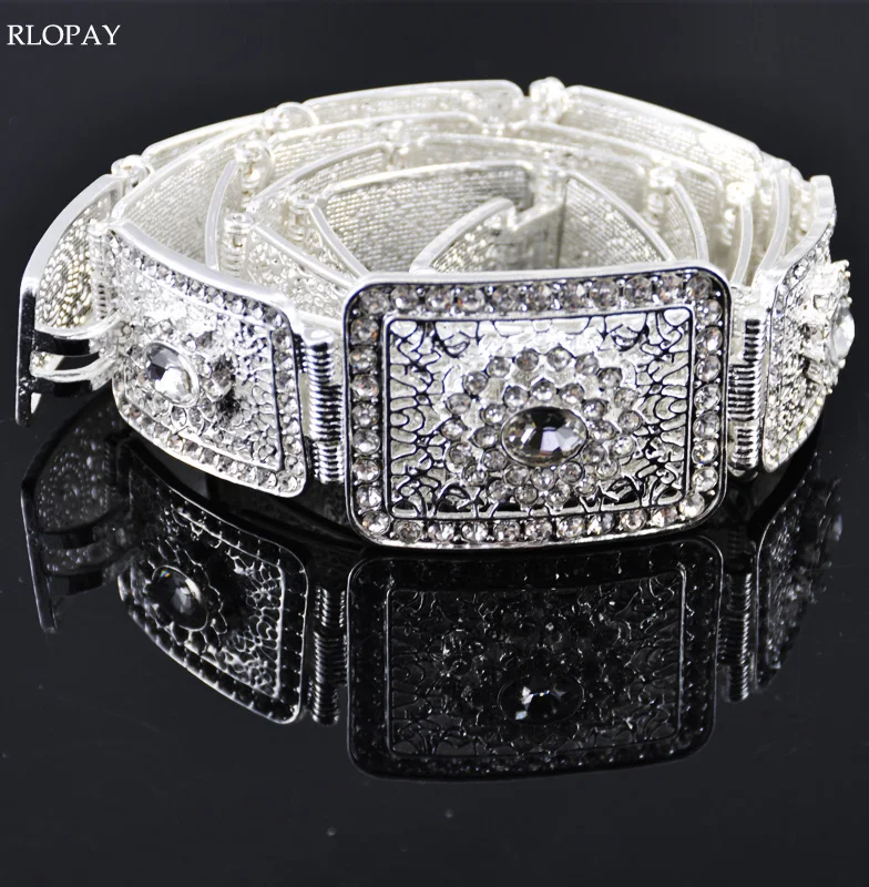 

Sparkling Silver Children Jewelry Belt Arabic Fashion Dress Belt Crystal Wedding Dress Belt Classic Metal Waist Chain