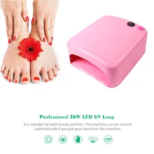 Abody 36W Tırnak Makası LED UV lamba ışığı Tırnak Sanat tırnak kurutucu Lehçe Işık Jel Kurutma Kür Makinesi Manikür Aracı(China)