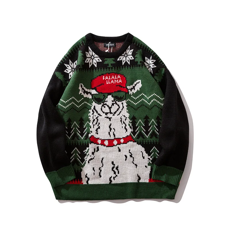 ICPANS свитер уличная Мужская Женская Хип-хоп вязаный свитер пуловер клетчатый осенний 2019 ретро свитер уличная Рождество