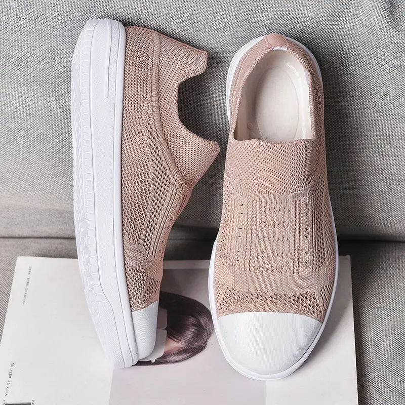 

2019 Sneakers Shoes Ladies Walking Shoes Women Outdoor Slip On Breathable Socks Sneakers Woman Feminino Casual Shoes