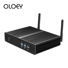 Fanless Mini PC Intel Celeron 2955U Windows 10 4GB/8GB DDR3L 60GB/120GB SSD 300M WiFi Gigabit LAN HDMI VGA 6*USB Nettop HTPC