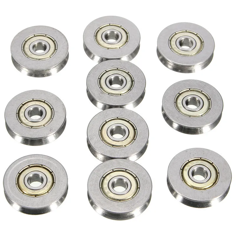 

10PCS/lot V625ZZ Deep V Groove Guide Pulley Rail Ball Bearings Wheel Durable and practical 5X22X5mm