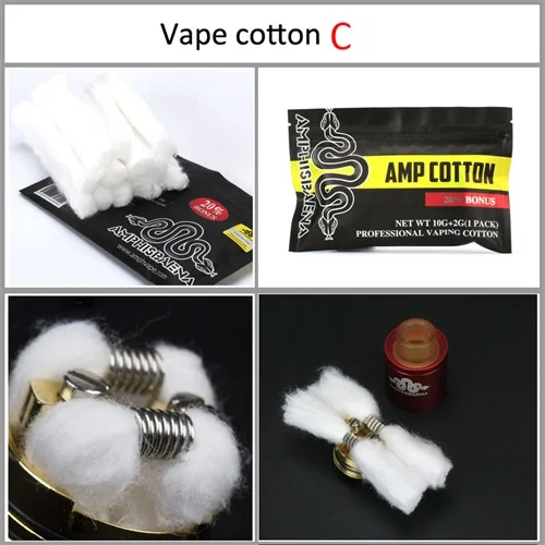 youthvape органический хлопок для Ecigarette rebuildable RDA RBA DIY распылитель пара хлопок очистки Замена - Цвет: CottonC