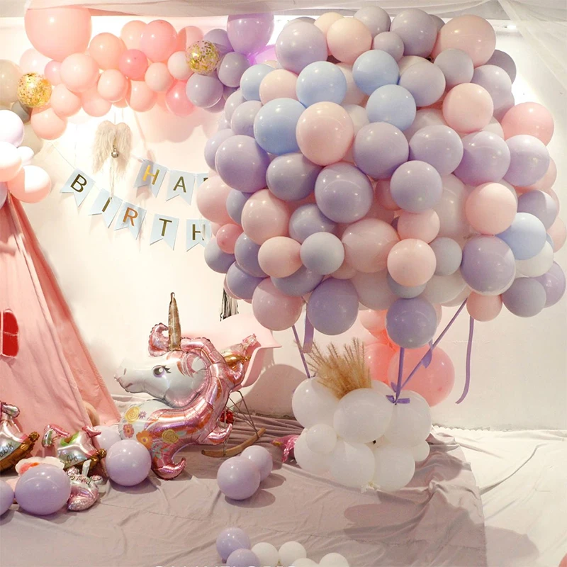

100pcs Macaron Birthday Party Decorations Kids Balloon Christmas Decorations Balloons Wedding Engagement Balloons Anniversary