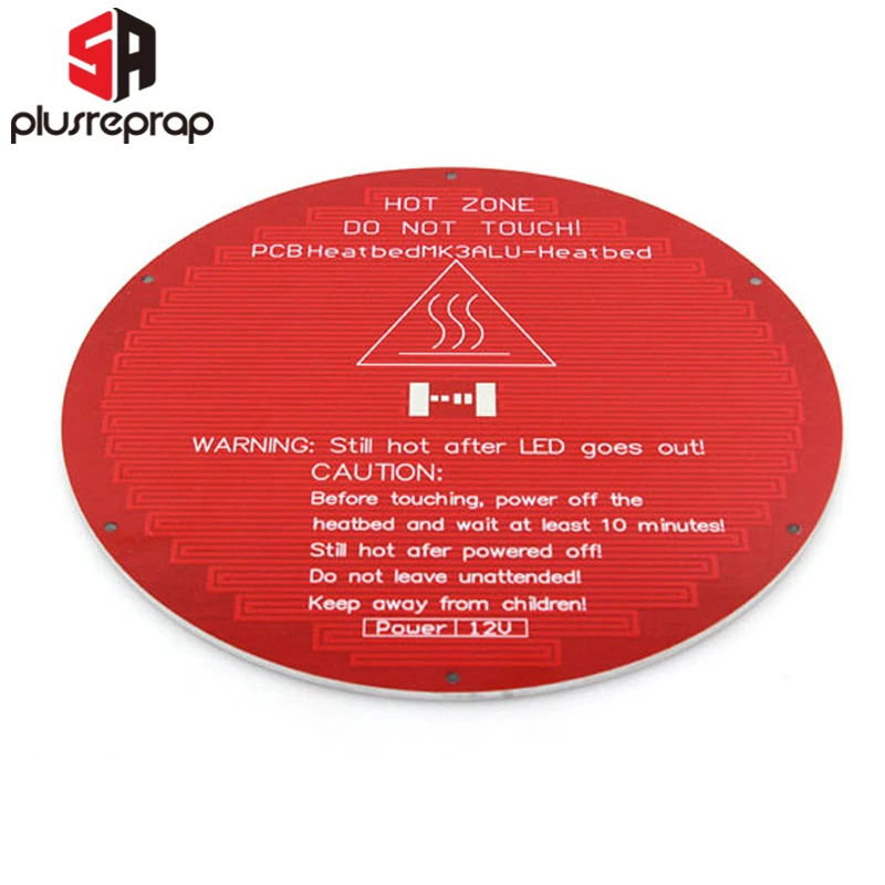 3d принтер с подогревом кровать PCB круглый MK3 heatкровать 220x3 мм алюминий 12 В напряжение Горячая кровать