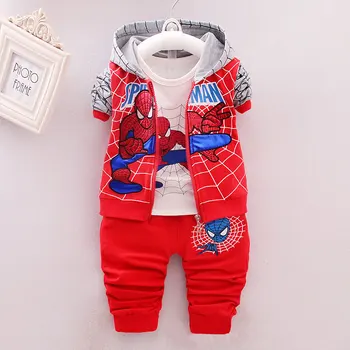 Children Spiderman Clothing 2020 Spring Autumn Toddler Boys Clothes 3 Pcs Sets Cosplay Costume Kids Clothes For Boys Sport Suit 3