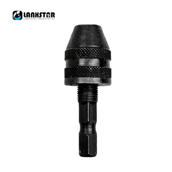 

Clamping Range 0.3~3mm Convert Chuck Power Tool Rotary Multifunction Push Hand Keyless with Connecting 6.35mm Shank Chuckset