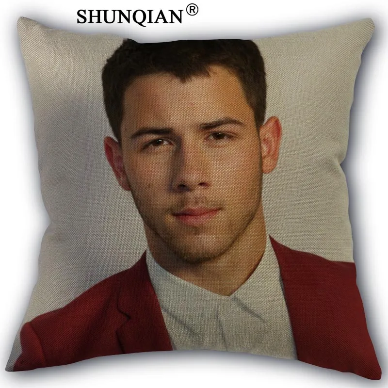 

Custom Nick Jonas Pillowcase office Wedding bedding couch Vintage pillow case/ cover home decorative