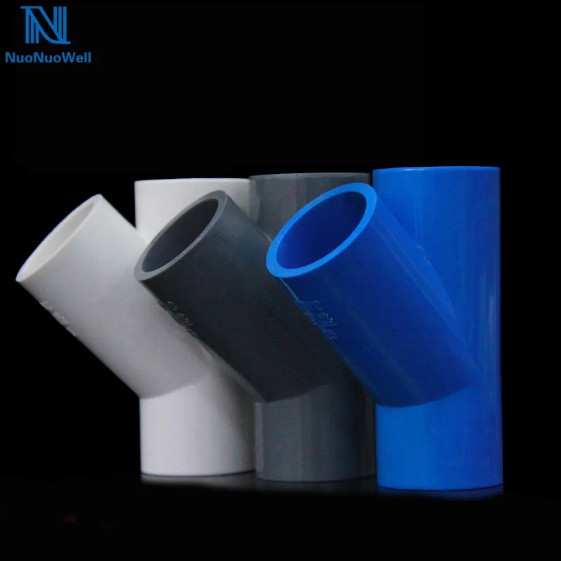 nuonuowell-3-way-45-degree-pvc-connector-hose-repair-slip-pvc-joint-y