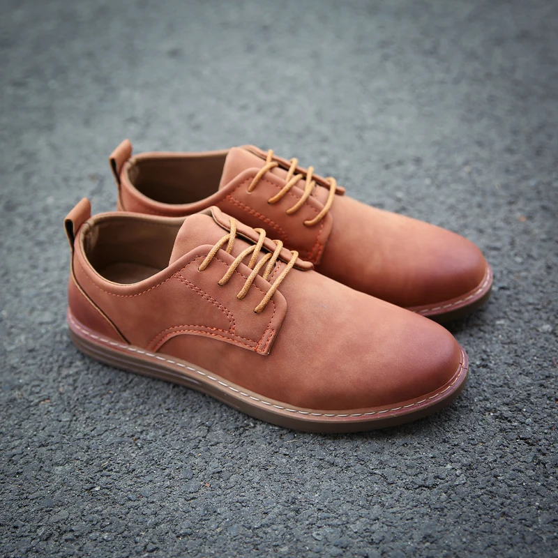 fashion leather casual shoes men comfortable leisure moccasins cheap dress male footwear work elegant boy oxford shoes for m (13)