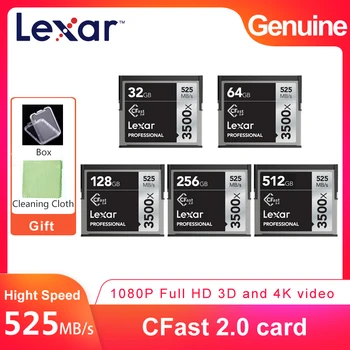Lexar Professional 535MB/S 3500x High Speed CFast Memory Card 32GB 64GB 128GB 256GB 512GB For 3D 4K Full HD Video DSLR Camera
Lexar Professional 535MB/S 3500x High Speed CFast Memory Card 32GB 64GB 128GB 256GB 512GB For 3D 4K Full HD Video DSLR Camera