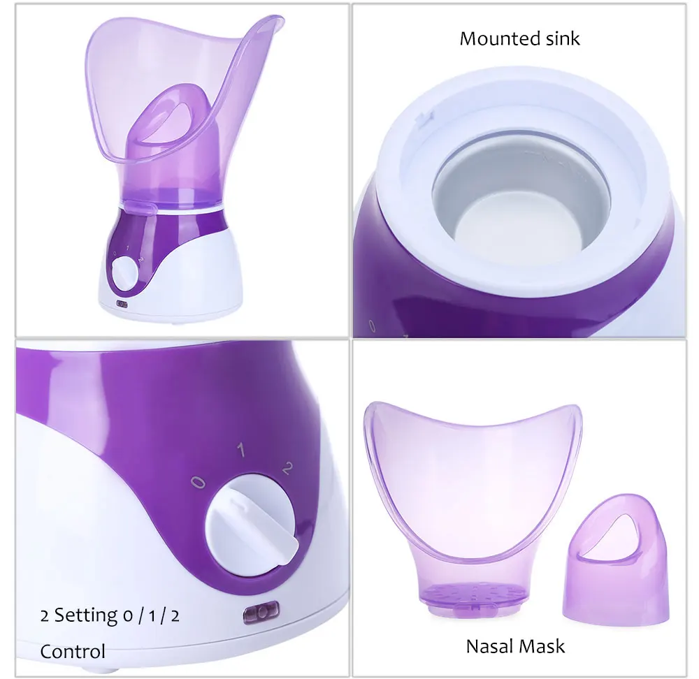  Facial Face Steamer Deep Cleanser Mist Steam Sprayer Spa Skin Vaporizer Promote Blood Circulation N