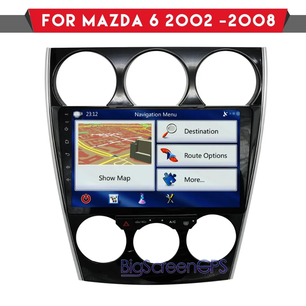 Cheap 10.1 inch Android Car DVD Player GPS navi for Mazda6 2002-2008 multimedia system Manual Auto compatible Car radio Autostereo 1