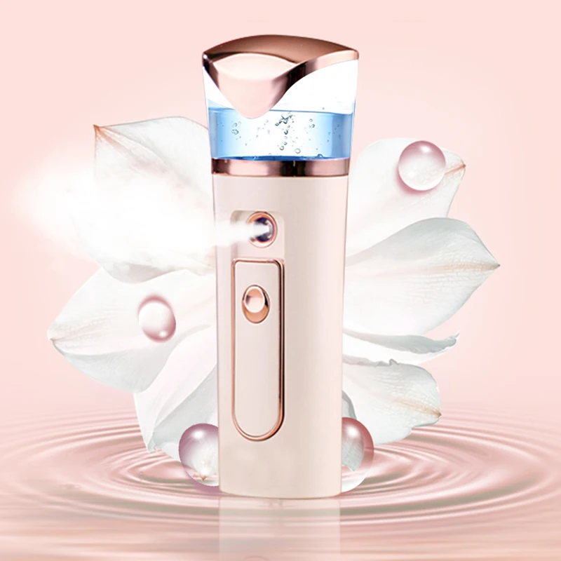  Facial Beauty Skin Care Portable Nano Face Mist Sprayer 2000mAh Power Bank Water Mister For Hair Bo
