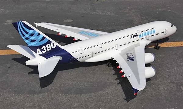 Airbus A380 самолет пульт дистанционного управления Самолет EPO четыре 55 мм воздуховод