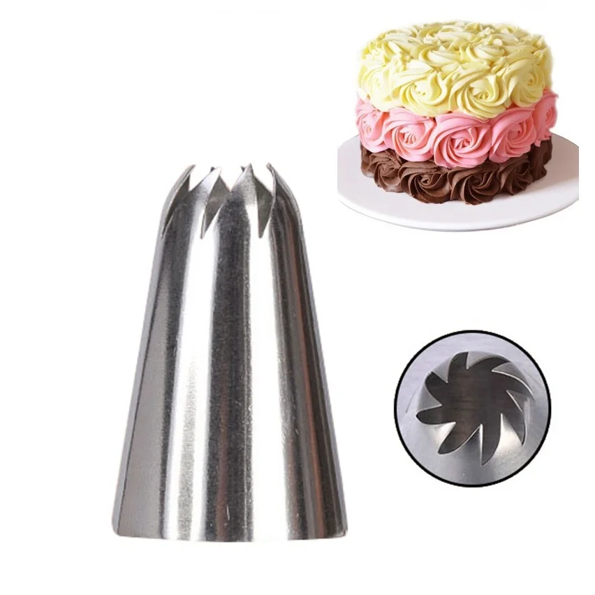 

2 styles Icing Nozzle Decorating Tip Sugarcraft Cake Decorating Tools Baking Tools Bakeware,stainless steel russian tips Nozzle