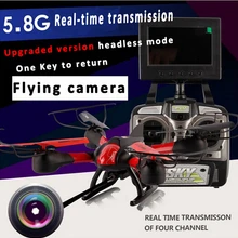 5.8 Г FPV-системы Радиоуправляемый Дрон с камерой и ЖК-экран 360 градусов fliping Безголовый режим один ключ returen пульт дистанционного управления Quadcopter лучшая игрушка