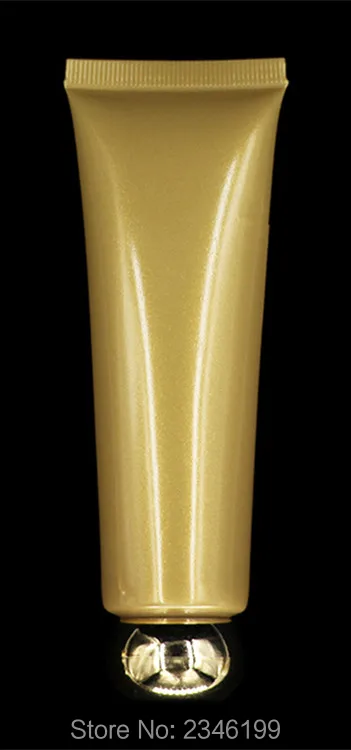 50 мл 50 г 50 шт./лот яркий золотой Мягкий Тюбик для косметики крем увлажняющий контейнер для линз кремовый крем для рук пустая бутылка