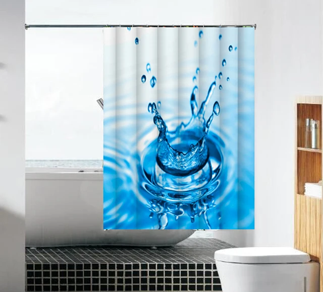 Feiqiong Mildew Resistant Anti Bacterial Polyester Shower Curtain 72x72 Clear Non Toxic, No