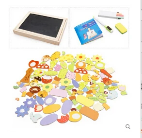 

Learning & Education Toys Animal Magnetic Puzzle Wooden Children Multifunction Writing Drawing Board Blackboard Fantastic Easel