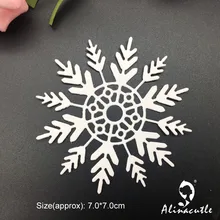 Заготовки Из Металла резка зима снежинка цветок Alinacraft записная книжка ручной работы карты удар Искусство нож Штамп Резак