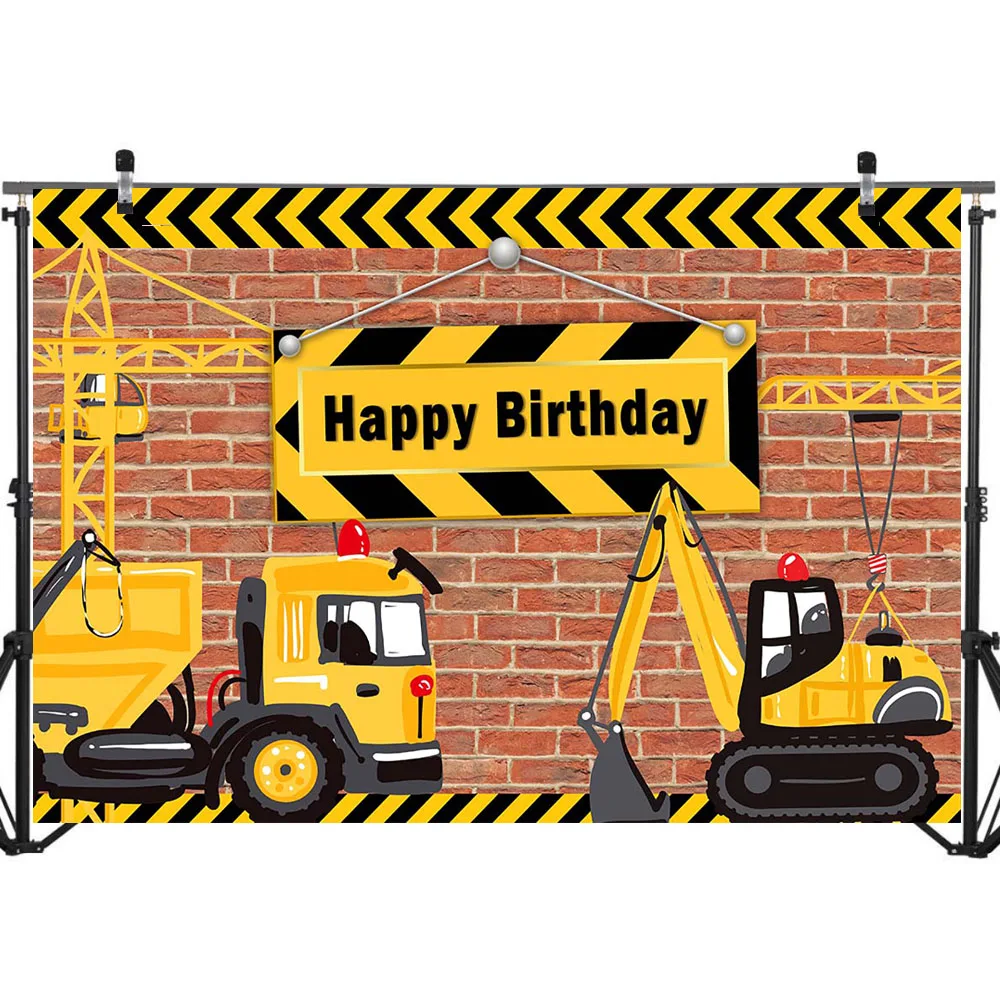 Neoback Arriere Plan De Camion A Benne Basculante Pour Anniversaire Decorations De Fete D Anniversaire Pour Garcons Aliexpress