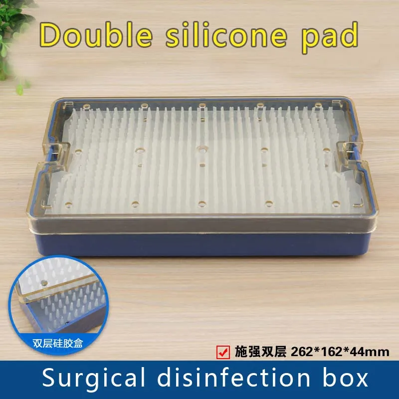 Коробка для дезинфекции из нержавеющей стали силиконовая дезинфекция коробка Дезинфекция инструментов хирургические инструменты высокая температура и