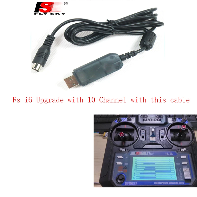 

New Hot 1pcs Flysky Brand Firmware Upgrade Download Data Cable For Flysky fly sky FS T6 I6 FS-T6 FS-I6 FS-CT6B RC Transmitter