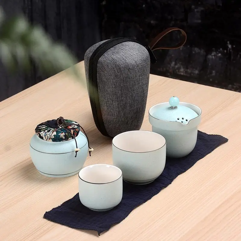 Korean Tea Set Green/Pink Travel Ceramic Kung Fu Teapot Tea Caddy Handmade Home Office Teapot Teacup Gaiwan Tureen Tea Ceremony Korean Tea Set Green/Pink Travel Ceramic Kung Fu Teapot Tea Caddy Handmade Home Office Teapot Teacup Gaiwan Tureen Tea Ceremony
