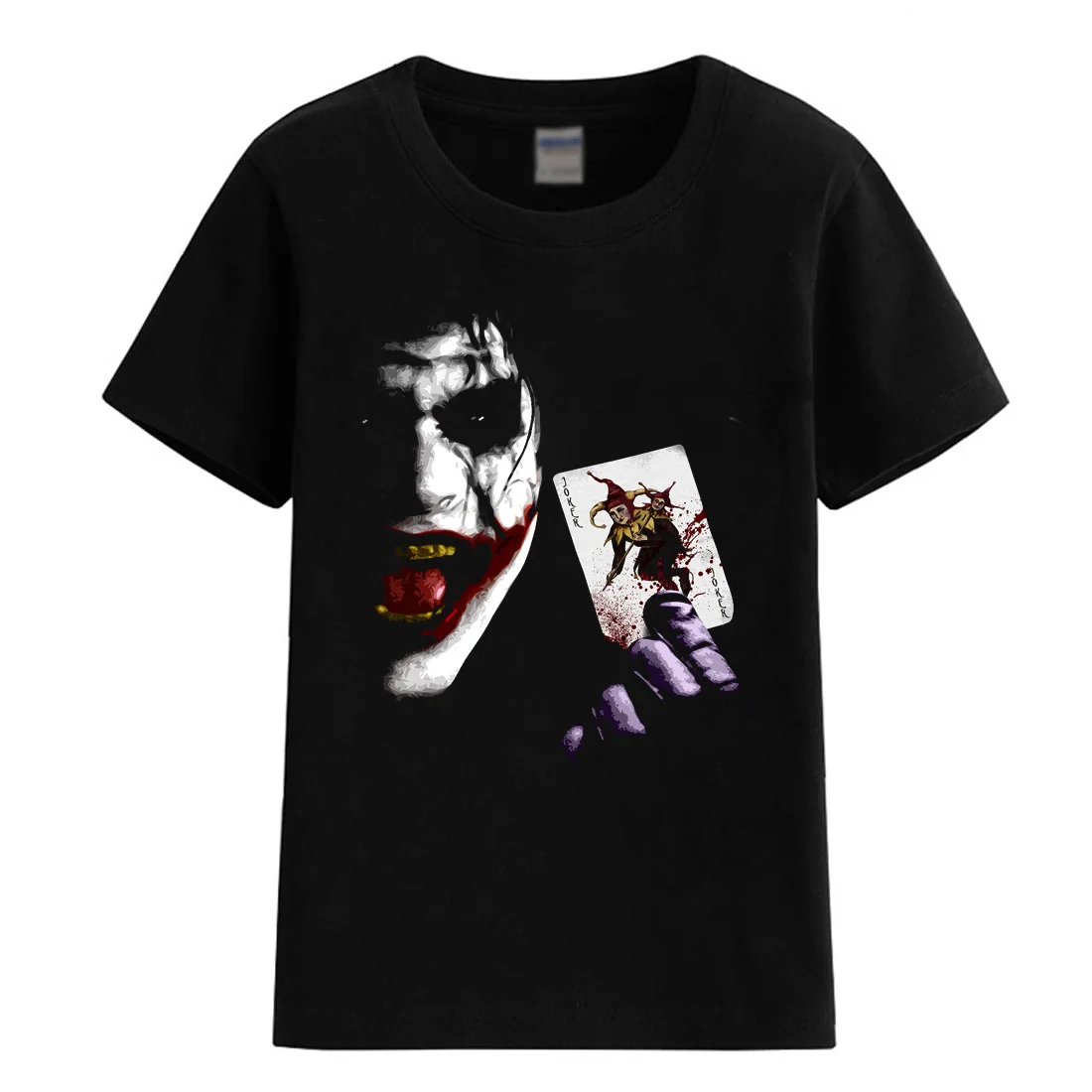 

summer child T-shirts for boys Joker Heath Ledger Tees Vintage Movie Batman 2 The Big Knight Rises T-shirt 2018 brand-clothing