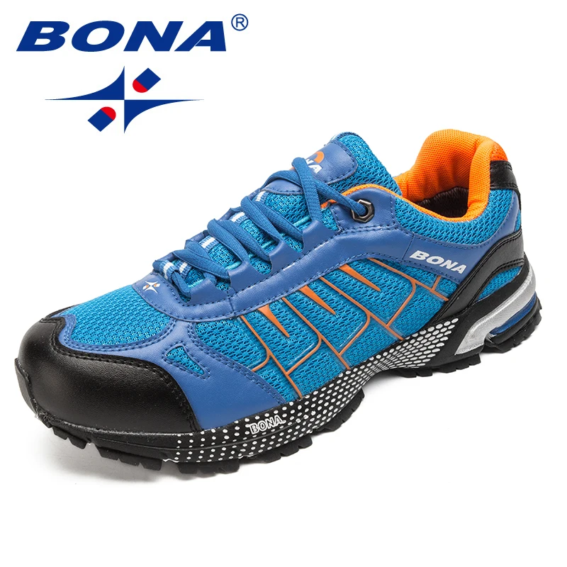 BONA New Classics Style Men Running Shoes Mesh Lace Up Jogging Sneakers Comfortable Athletic Shoes Light Soft Fast Free Shipping BONA New Classics Style Men Running Shoes Mesh Lace Up Jogging Sneakers Comfortable Athletic Shoes Light Soft Fast Free Shipping