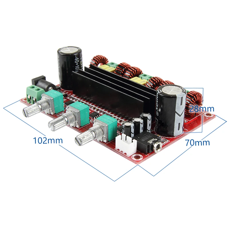 TPA3116 2.1 Digital Audio Power Amplifier Board 2*80W+100W TPA3116D2 Subwoofer Speaker Amplifiers DC12-24V amplificador Module TPA3116 2.1 Digital Audio Power Amplifier Board 2*80W+100W TPA3116D2 Subwoofer Speaker Amplifiers DC12-24V amplificador Module