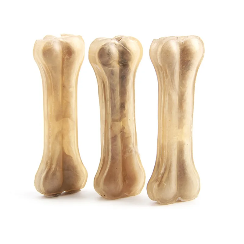 Pet Dog Toy Supplies Chews Toys Leather Cowhide Bone Molar Teeth Clean Stick Food Treats Dogs Bones for Puppy Accessories