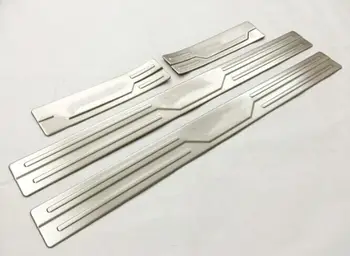 

For Nissan Qashqai J11 2015 2016 2017 Accessories Door Sill Scuff Plate Guard Stainless Door Sills Protector Sticker Car Styling