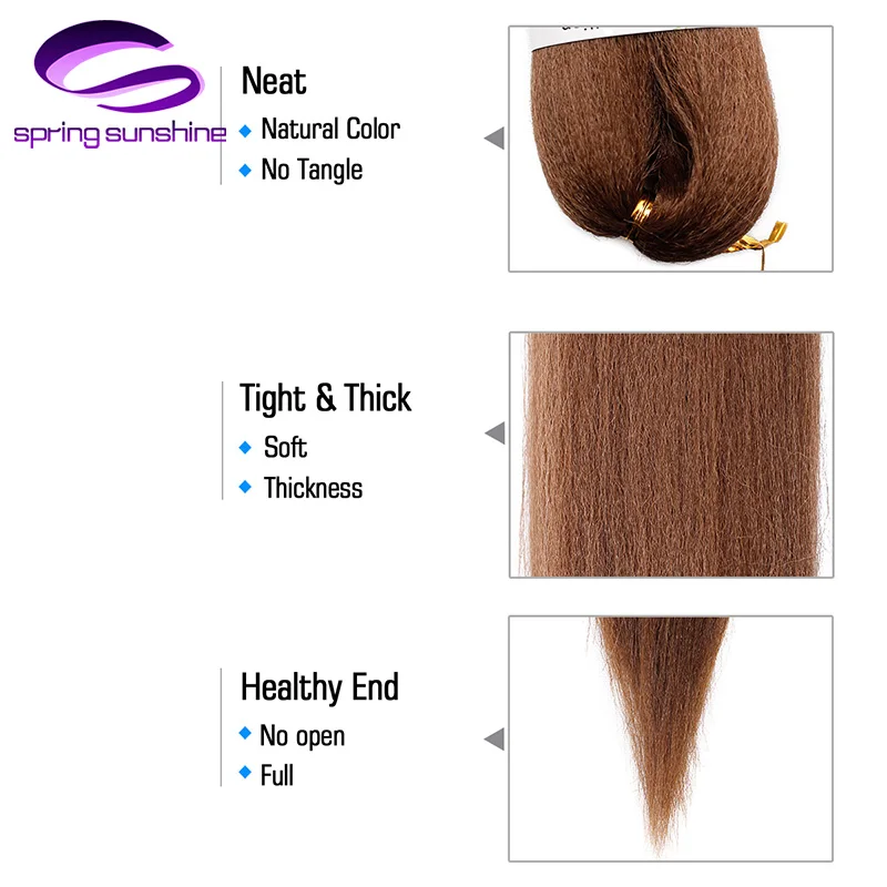 Spring sunshine Crochet Hair 26 inch Easy Jumbo Braids Hair Ombre Braiding Hair Synthetic Extension Low Temperature Fiber