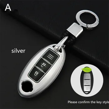 

Key Case Cover ABS material Aluminium Alloy For Nissan Qashqai Cefiro Cube Juke Livina 350Z Almera Altima Armada