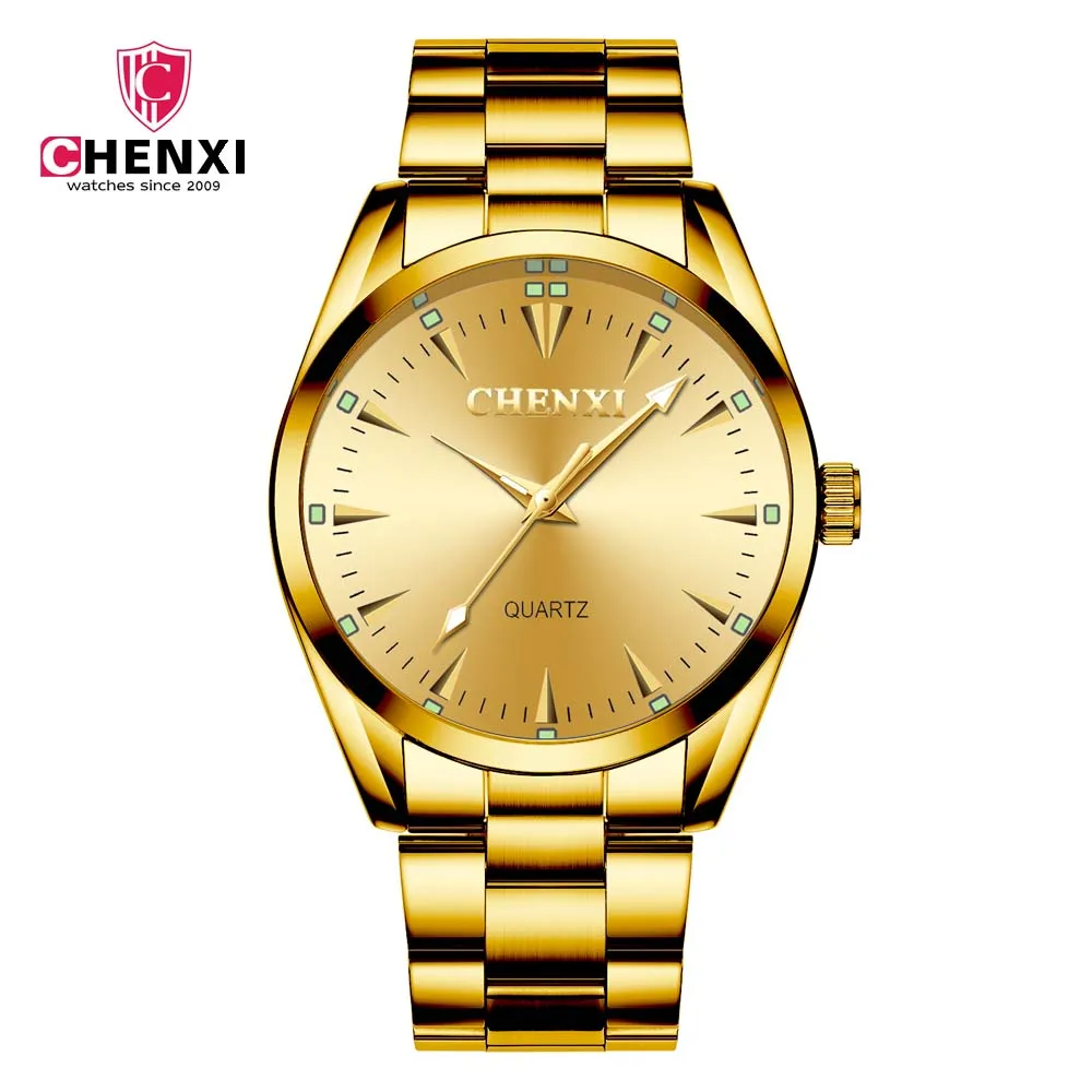 CHENXI Watch Men Top Brand Luxury Waterproof Business wristwatch Fashion Trend gold quartz automatic watch 2019 Male Clock New