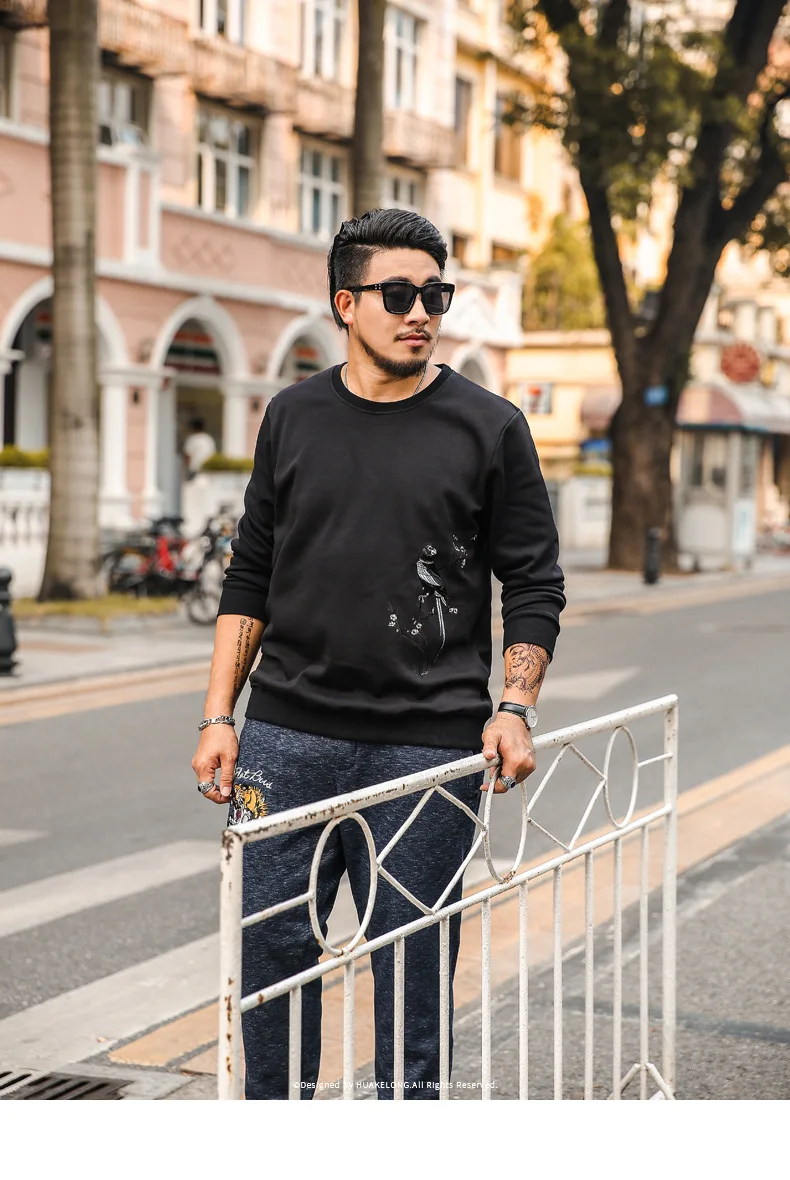 Осень зима мужские толстовки 4XL 5XL 6XL Большие размеры Мужские толстовки плюс размер теплая одежда