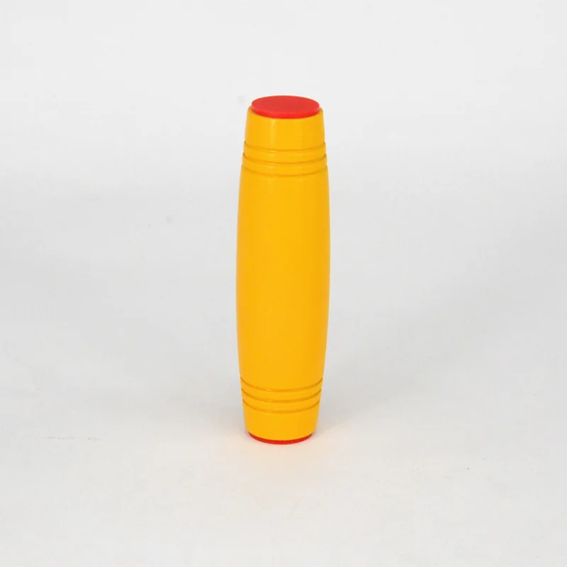 Стиль, вращающаяся палочка, фиджет-палка, снятие стресса, настольные флип-игрушки, тренировщик концентрации - Цвет: yellow