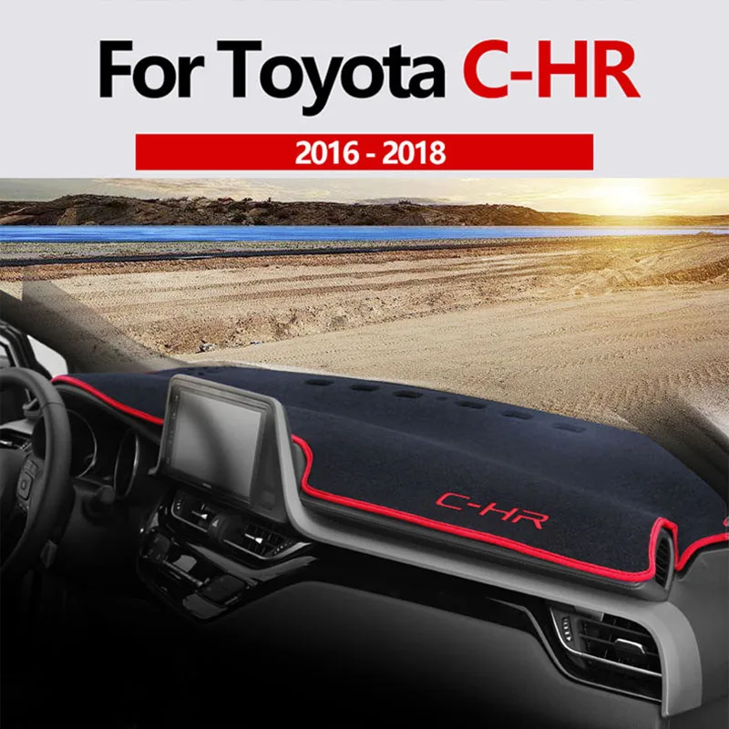 Skup Dla Toyota C HR CHR 2016 2017 2018 deska rozdzielcza samochodu pokrywa Mat roleta przeciwsłoneczna do samochodu poduszka wnętrze ochraniacz dywan wykończenia akcesoria