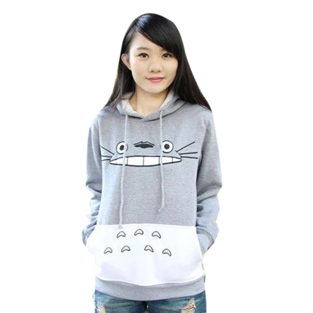  Hot Sale Autumn Fashion Men Women Cartoon Totoro Hoodie Sweatshirt Unisex Pullover Sweatshirt Sprin
