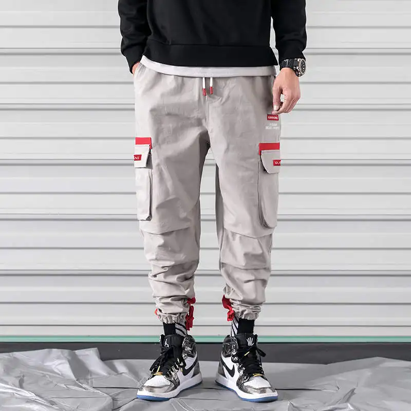 Новые мужские тактические брюки карго из кусков хип-хоп джоггеры Харадзюку уличная одежда для скейтборда спортивные штаны шаровары мужские s M-5XL