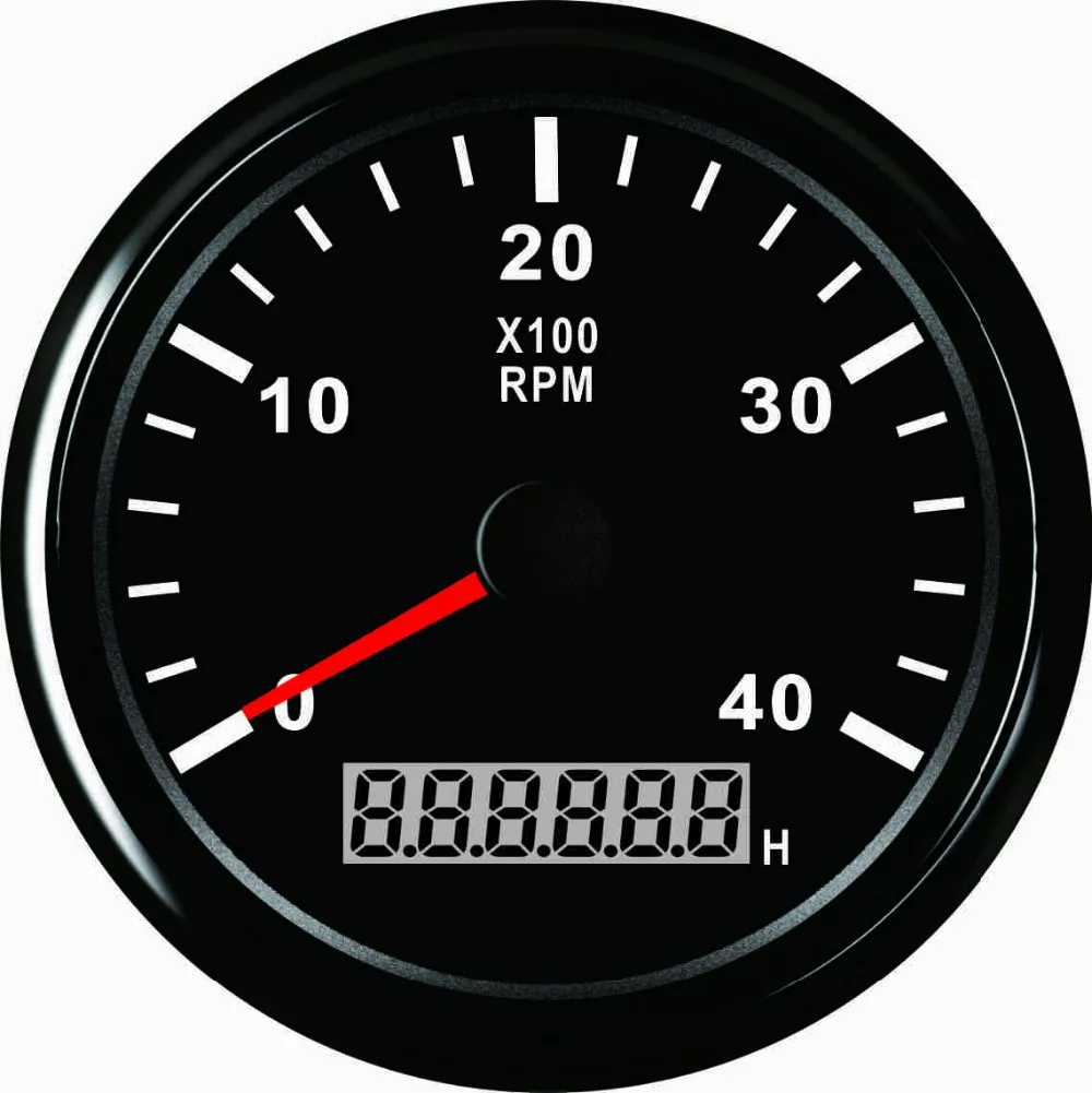 85 مللي متر محرك مقياس سرعة الدوران RPM REV عداد 0 4000RPM مع LED ساعة ...