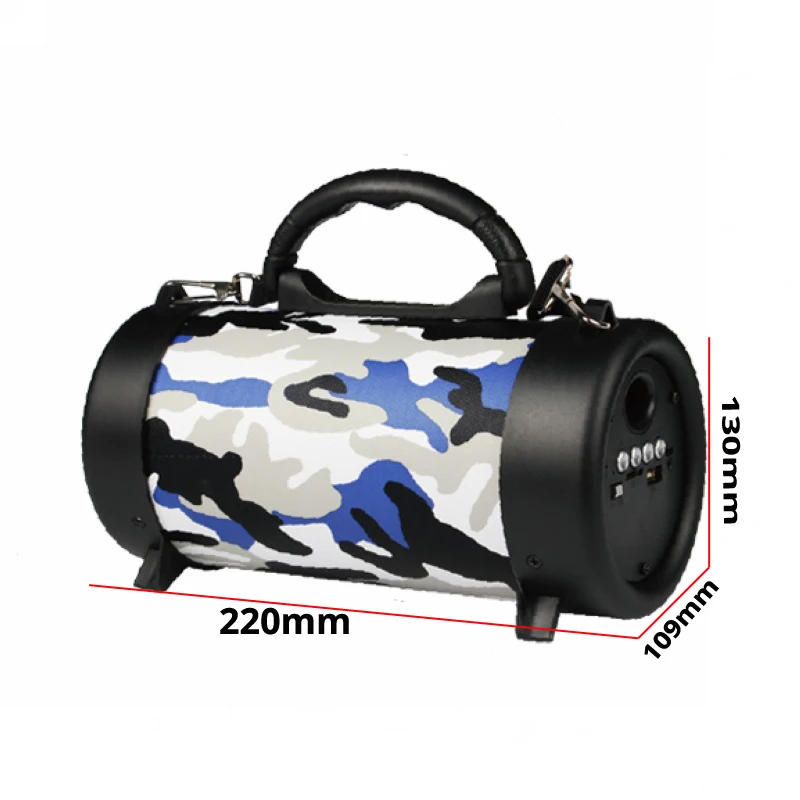 Portable Speaker Wireless Bluetooth Speaker Hifi Soundbar with Subwoofer Outdoor Loudspeaker With Microphone FM radio Boombox