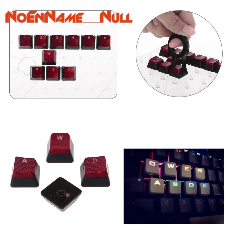 

Mechanical Keyboard replaceable Keycaps 10Pcs/Pack Keycaps for Corsair K70 K65 K95 G710 RGB for STRAFE Mechanical Keyboard