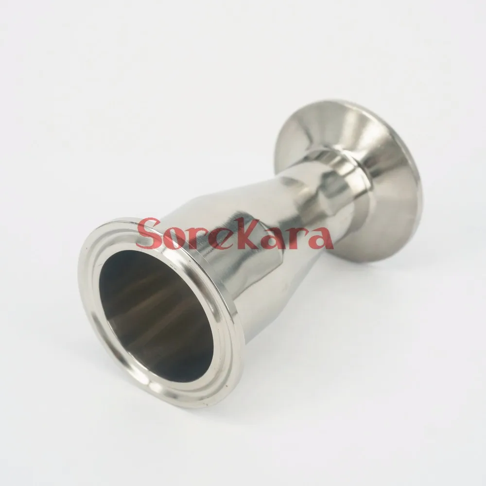 

Fit Tube O.D 45mm-38mm Tri Clamp 2"-1.5" 304 Stainless Steel Sanitary Ferrule Pipe Fitting Reducer