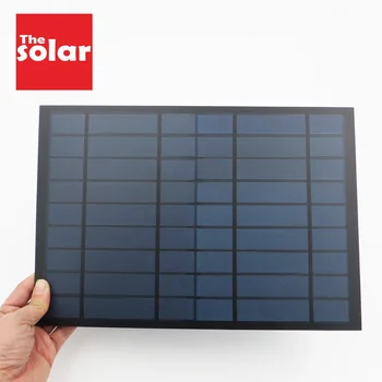 

9VDC 1120mA 10Watt 10W Solar Panel Standard Epoxy polycrystalline Silicon DIY Battery Power Charge Module Mini Solar Cell toy