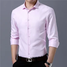 Рубашка с длинными рукавами, Мужская одежда, новые модные мужские рубашки, Повседневная Деловая мужская деловая рубашка, Офисная рубашка