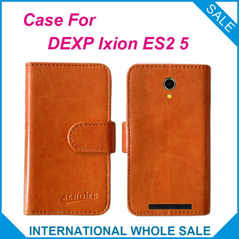 Лидер продаж! Чехол DEXP Ixion ES2 5 дюймов раскладной кожаный эксклюзивный чехол