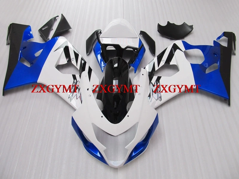 

Bodywork for GSX-R600 2004 - 2005 K4 Bodywork GSXR 750 2004 White Blue Abs Fairing GSXR 600 2005